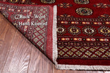 Red Bokhara Hand-Knotted Wool Rug - 6' 1" X 8' 10"