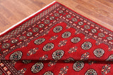 Red Bokhara Hand-Knotted Wool Rug - 6' 1" X 8' 10"