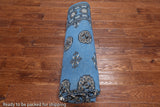 Blue Bokhara Hand Knotted Wool Rug - 6' 1" X 8' 4"