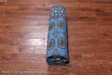 Blue Bokhara Hand-Knotted Wool Rug - 6' 3" X 9' 0"