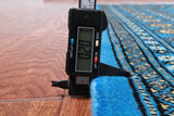 Blue Bokhara Hand-Knotted Wool Rug - 6' 0" X 8' 10"