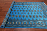 Blue Bokhara Hand-Knotted Wool Rug - 6' 0" X 8' 10"