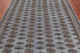Grey Bokhara Hand-Knotted Wool Rug - 6' 1" X 8' 10"