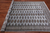 Grey Bokhara Hand-Knotted Wool Rug - 6' 1" X 8' 10"