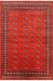 Rust Bokhara Hand-Knotted Wool Rug - 6' 6" X 10' 1"