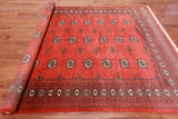 Rust Bokhara Hand-Knotted Wool Rug - 6' 6" X 10' 1"