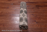 Beige Bokhara Handmade Wool Rug - 6' 7" X 9' 7"