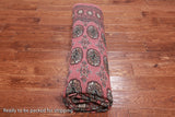 Pink Bokhara Handmade Wool Rug - 6' 7" X 10' 2"