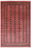Pink Bokhara Handmade Wool Rug - 6' 7" X 10' 2"