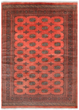 Rust Bokhara Handmade Wool Rug - 7' 2" X 9' 10"