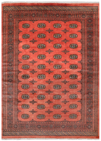 Rust Bokhara Handmade Wool Rug - 7' 2" X 9' 10"