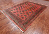 Rust Bokhara Handmade Wool Rug - 7' 2" X 9' 10"