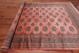 Rust Bokhara Handmade Wool Rug - 7' 2" X 9' 10"
