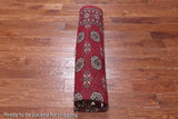 Red Bokhara Handmade Wool Rug - 7' 2" X 9' 7"