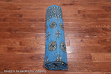 Blue Bokhara Hand-Knotted Wool Rug - 7' 2" X 9' 7"