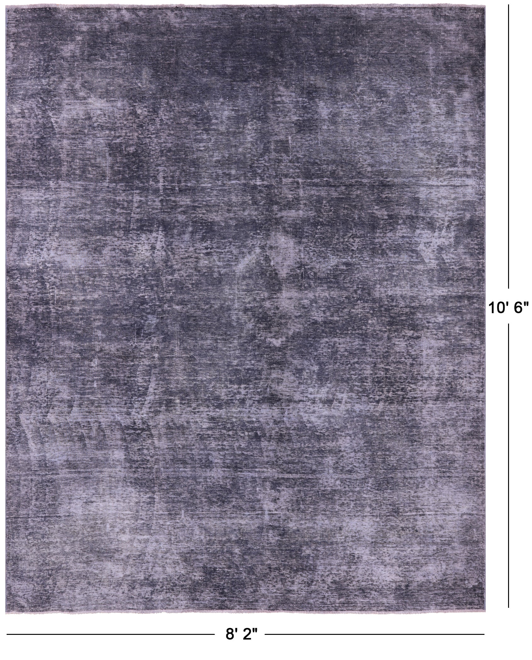 Persian Overdyed Hand Knotted Wool Area Rug - 8' 2" X 10' 6" - Golden Nile