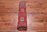 Red Bokhara Hand Knotted Wool Rug - 8' 0" X 9' 10"