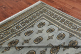 Grey Bokhara Hand-Knotted Wool Rug - 8' 3" X 9' 10"