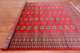 Red Bokhara Handmade Wool Rug - 8' 2" X 10' 6"