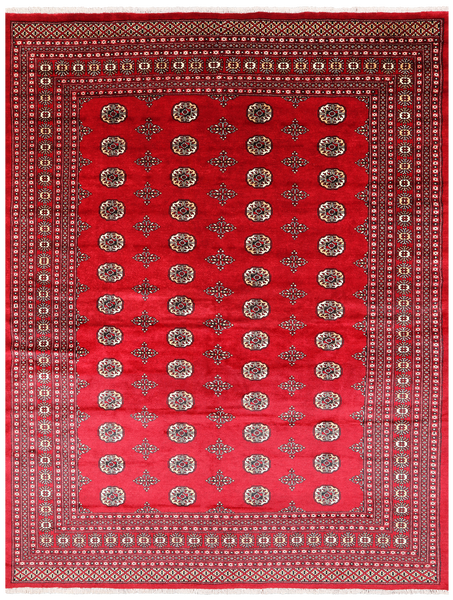 Red Bokhara Handmade Wool Rug - 8' 0" X 10' 2"