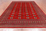 Red Bokhara Handmade Wool Rug - 8' 0" X 10' 2"