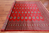 Red Bokhara Handmade Wool Rug - 8' 0" X 10' 2"