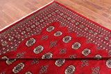 Red Bokhara Hand-Knotted Wool Rug - 8' 1" X 10' 2"