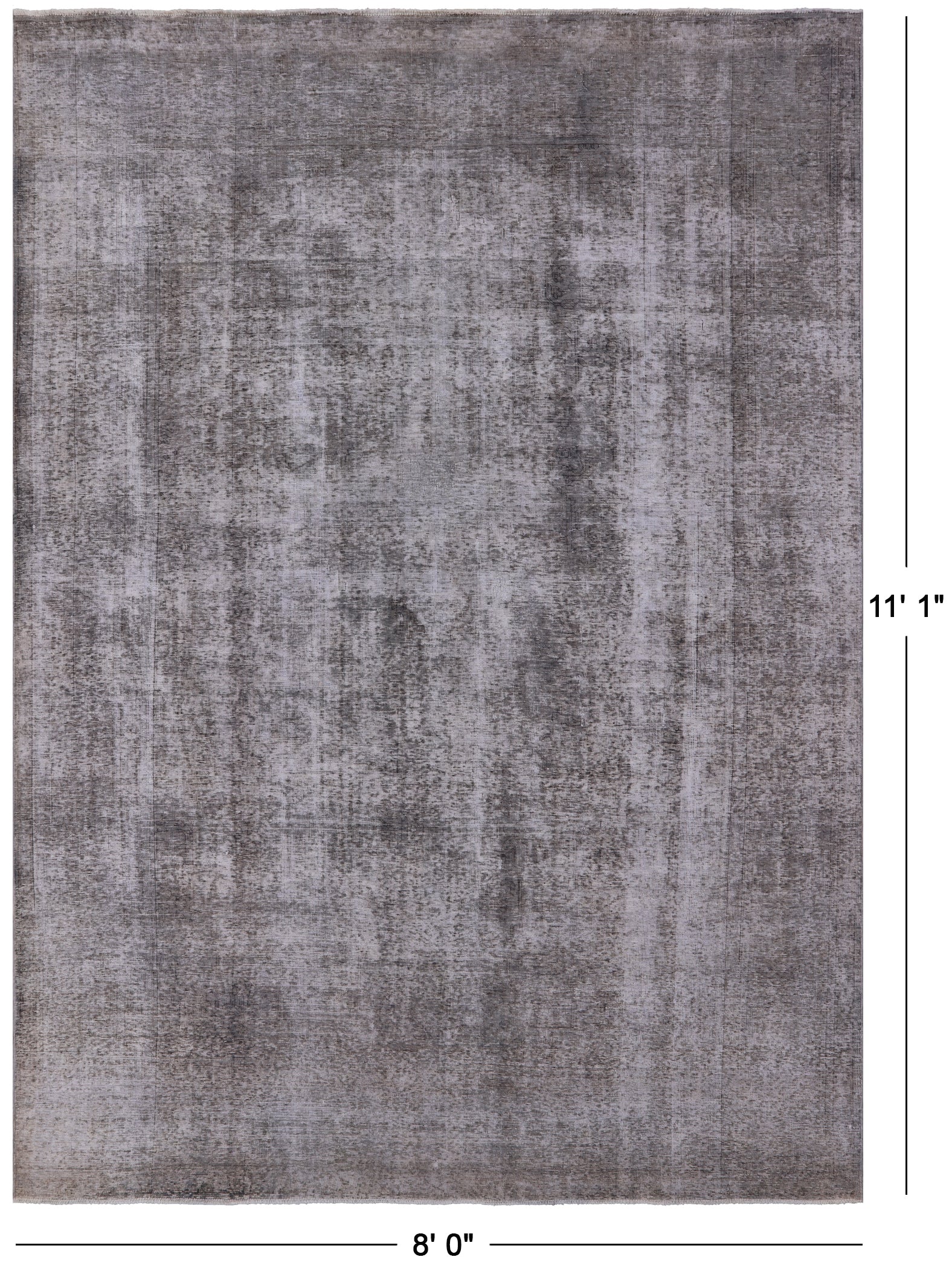 Persian Overdyed Hand Knotted Wool Area Rug - 8' 0" X 11' 1" - Golden Nile