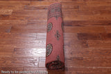 Rust Square Bokhara Hand-Knotted Wool Rug - 6' 9" X 6' 1"