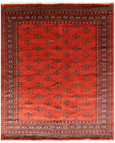 Rust Bokhara Hand-Knotted Wool Rug - 6' 5" X 7' 8"