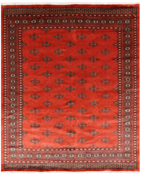 Rust Bokhara Hand-Knotted Wool Rug - 6' 5" X 7' 8"