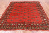 Rust Bokhara Hand-Knotted Wool Rug - 6' 5" X 7' 8"