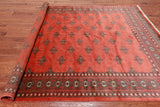 Rust Bokhara Hand-Knotted Wool Rug - 6' 5" X 7' 8"