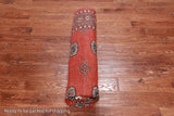 Rust Bokhara Hand Knotted Wool Rug - 6' 8" X 7' 8"