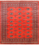 Rust Bokhara Hand Knotted Wool Rug - 6' 8" X 7' 8"
