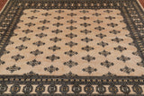 Beige Bokhara Hand-Knotted Wool Rug - 7' 8" X 6' 9"