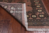 Light Brown Bokhara Handmade Wool Runner Rug - 2' 6" X 5' 7"