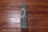 Grey Bokhara Hand Knotted Wool Runner Rug - 2' 6" X 6' 9"