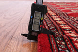 Red Bokhara Handmade Wool Runner Rug - 2' 8" X 6' 11"