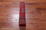 Red Bokhara Handmade Wool Runner Rug - 2' 5" X 6' 11"
