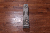 Grey Bokhara Hand Knotted Wool Runner Rug - 2' 6" X 7' 4"