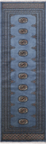 Blue Bokhara Handmade Wool Runner Rug - 2' 5" X 7' 5"