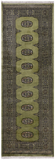 Green Bokhara Hand Knotted Wool Runner Rug - 2' 6" X 7' 5"