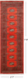 Bokhara Handmade Wool Runner Rug - 2' 7" X 7' 9"