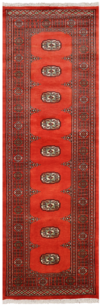 Bokhara Handmade Wool Runner Rug - 2' 7" X 7' 9"