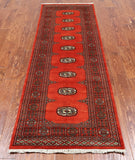 Bokhara Handmade Wool Runner Rug - 2' 7" X 7' 9"