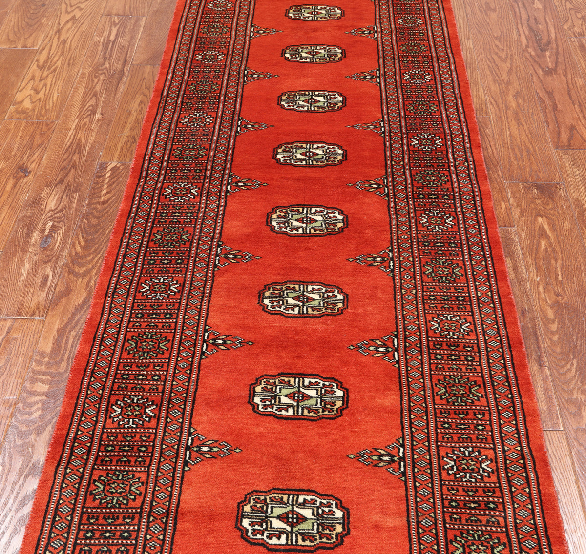 Bokhara Handmade Wool Runner Rug - 2' 7" X 7' 9"