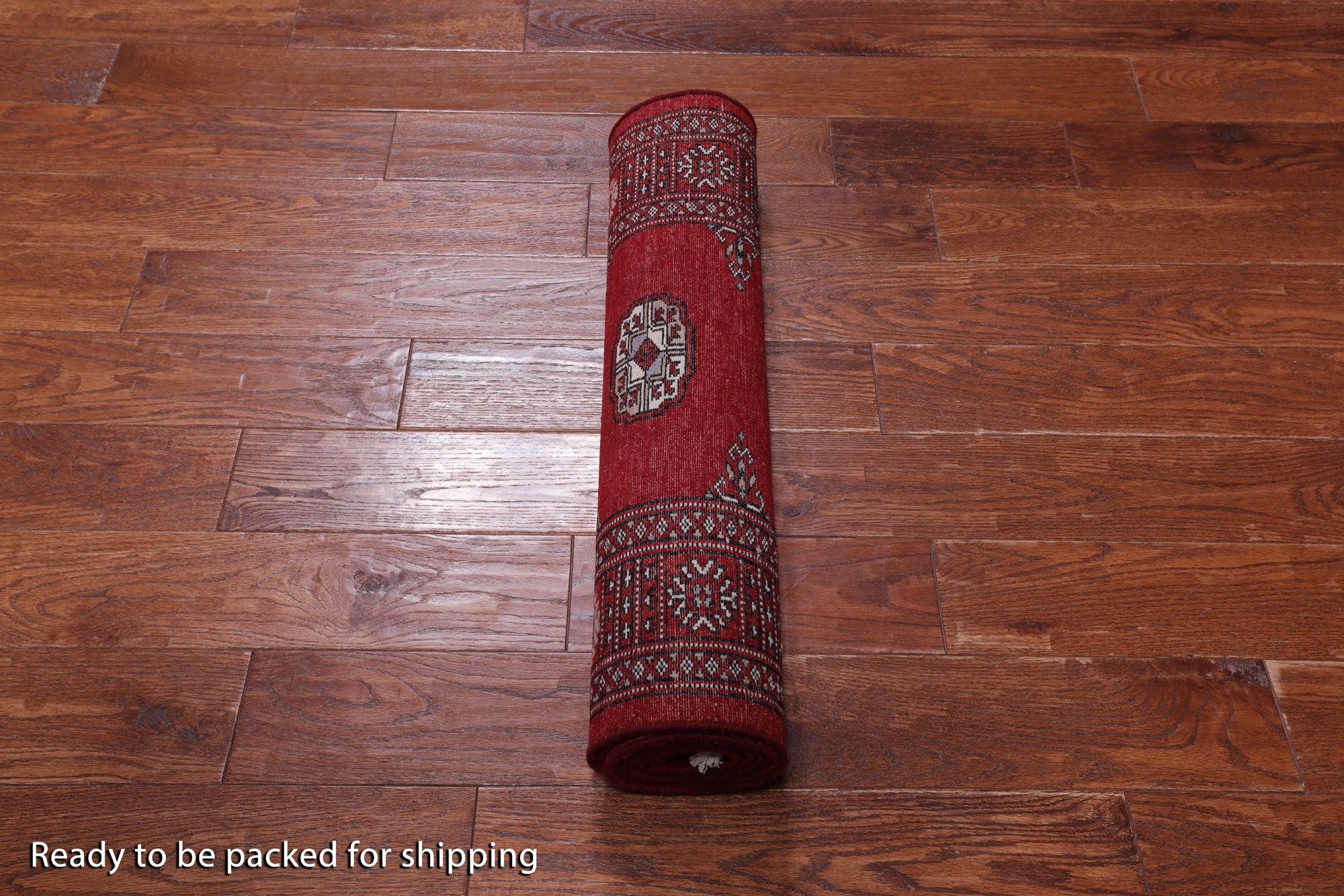 Red Bokhara Handmade Wool Runner Rug - 2' 6" X 7' 8"