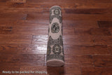 Ivory Bokhara Handmade Wool Runner Rug - 2' 6" X 7' 5"