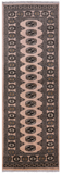Ivory Bokhara Handmade Wool Runner Rug - 2' 6" X 7' 5"